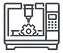 Manufacturing and machining icon